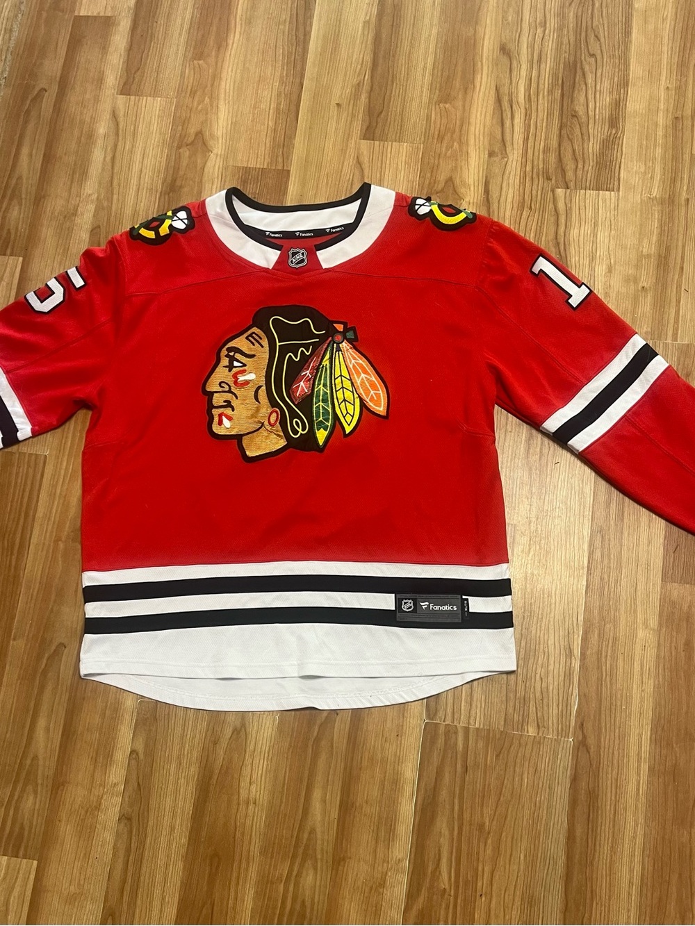 Fanatics Red Chicago Blackhawks Jersey with White & Black Trim